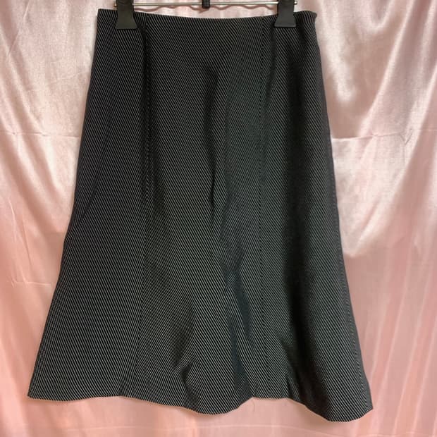 다크네이비 도트 머메이드 미디스커트 빈티지