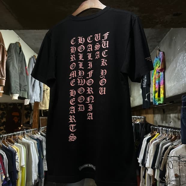 CHROME HEARTS 크롬하츠 레터링 라운드 티셔츠