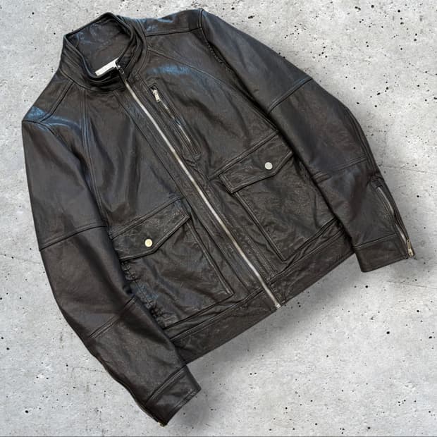[100] 19FW 리버클래시 양가죽 블랙 레더 자켓 D873