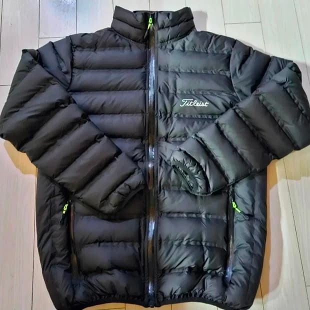 타이틀리스트 남성 블랙 경량점퍼