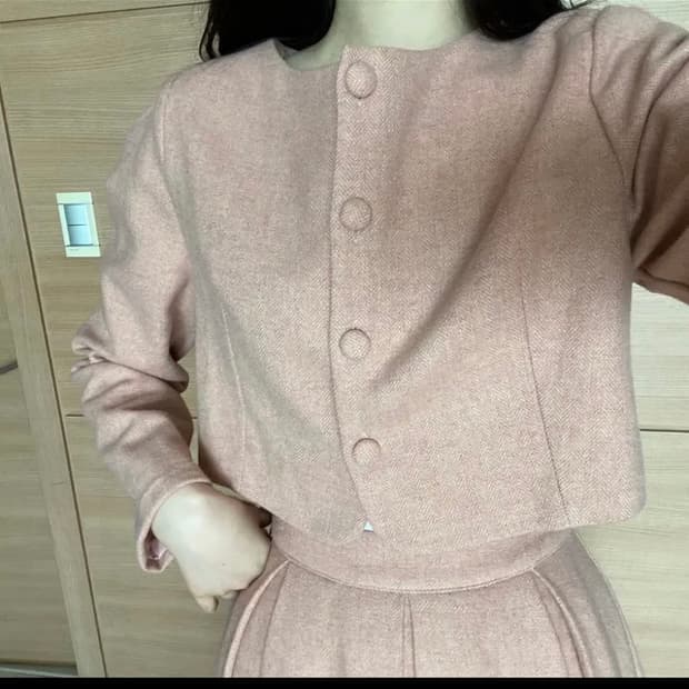 로브네브 투피스 셋업 핑크&레드&리본 블라우스 일괄