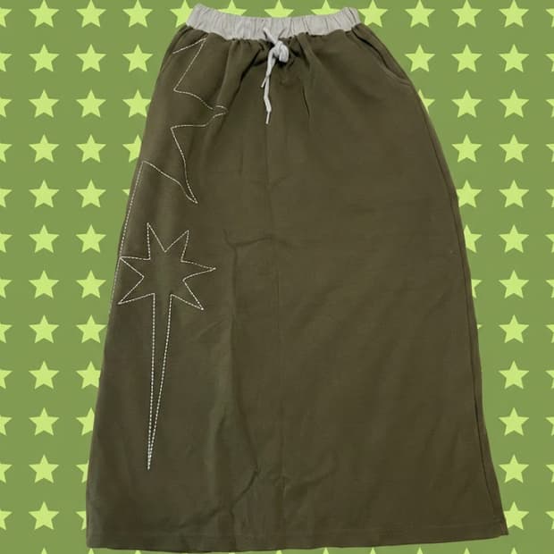 🌟나이스고스트 클럽 빅스타 스웻 롱스커트🌟 