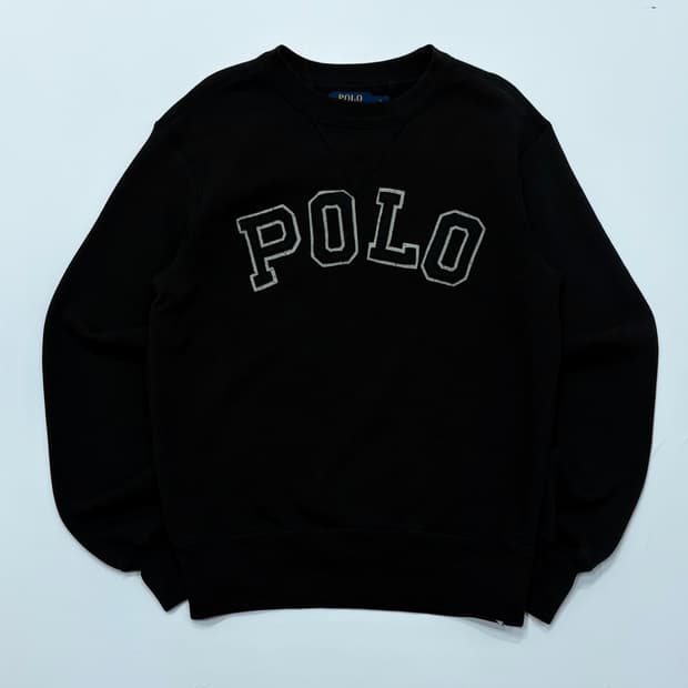 Polo 폴로랄프로렌 블랙 로고 맨투맨 