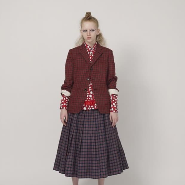 Tartan Check Gathered Skirt