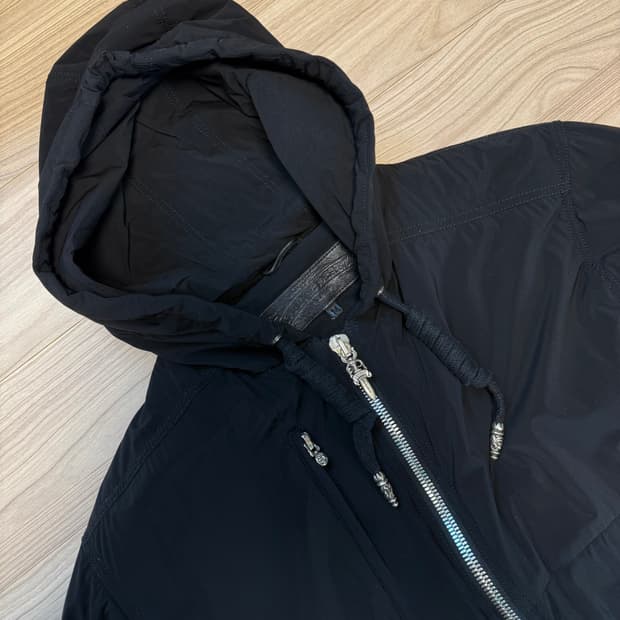 크롬하츠 경량 나일론 패디드 블루종 자켓 블랙