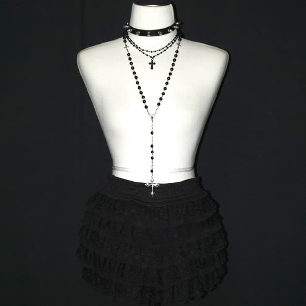 (ray beams) lace pumpkin skort 