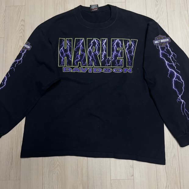 빈티지 할리데이비슨 라이트닝 롱슬리브