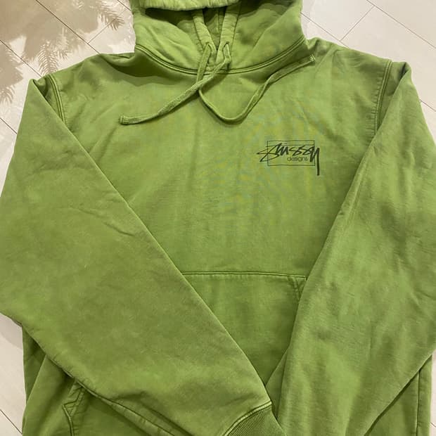 스투시 디자인 후드 그린 L(105)