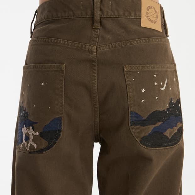32) 까르네볼란테 Under the moon Brown 데님팬츠 