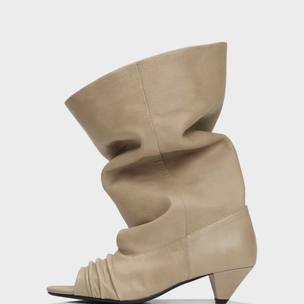 101 slouchy open toe boots ibory 오픈토부츠