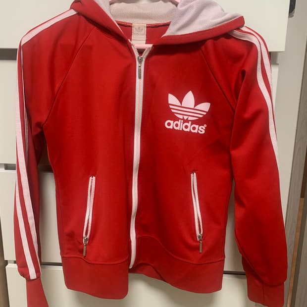 아디다스 파이어버드로고 레드 져지 