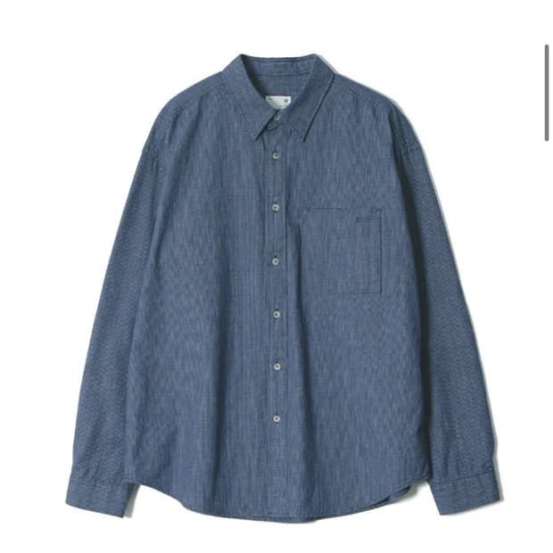 홀리선 Maili Denim Check Shirt Blue L