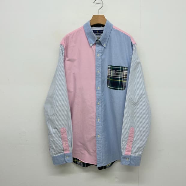 폴로 랄프로렌 컬러 블록 펀 셔츠