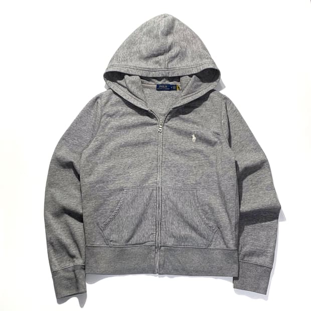 폴로 그레이 우먼스 후드집업