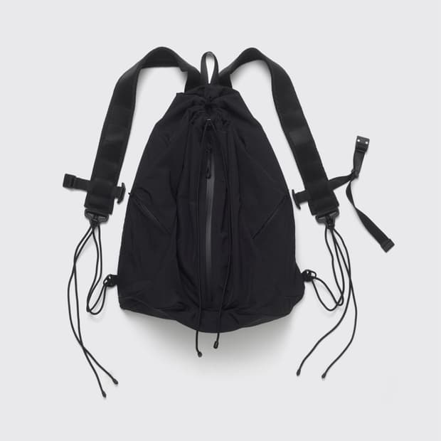 String Backpack Nylon Black(6th Restock)