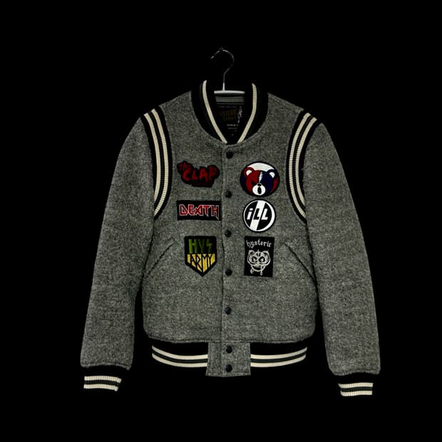 히스테릭글래머 테디 바시티 자켓