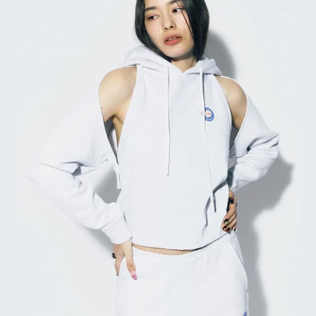 에즈이프캘리 컷아웃 볼레로+후디 세트 그레이