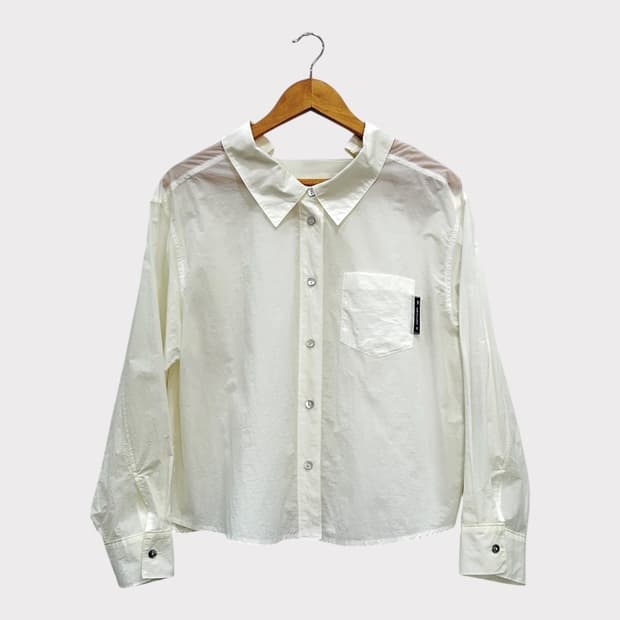 VOV 보브 바스락 오버핏 셔링 블라우스 여성 55-66