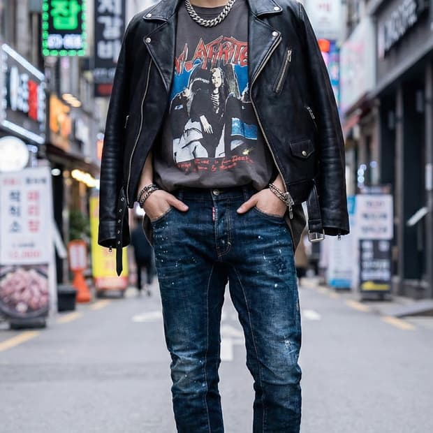 디스퀘어드2. 남자 바이커진 데님 팬츠_44