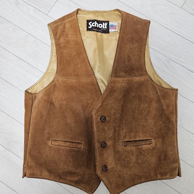 빈티지 쇼트 schott 베스트 L