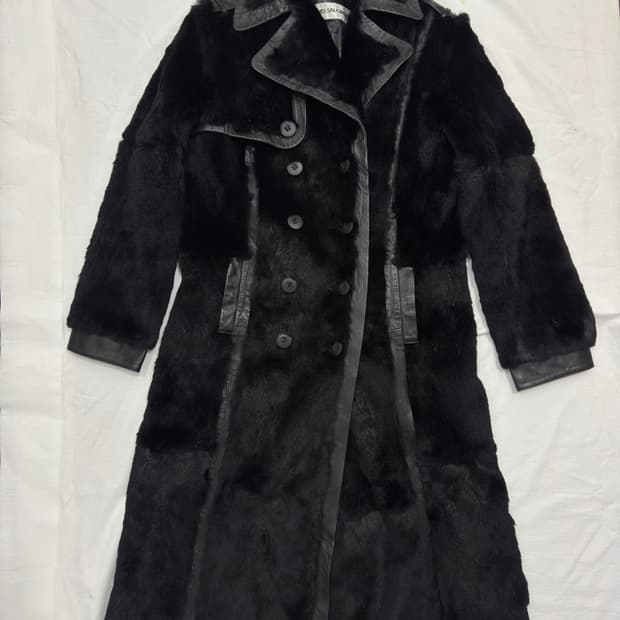 yves salomon lex fur long coat