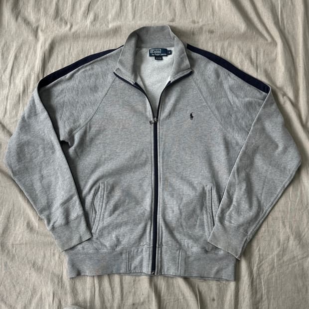  폴로랄프로렌 빈티지 사이드라인 그레이 집업 자켓 M