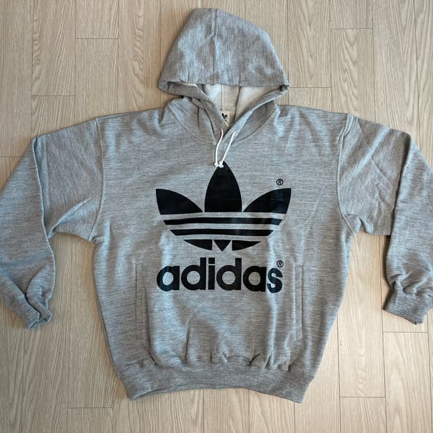 아디다스 90s 올드 트레포일 OG 후드티 그레이 ADIDAS OLD 