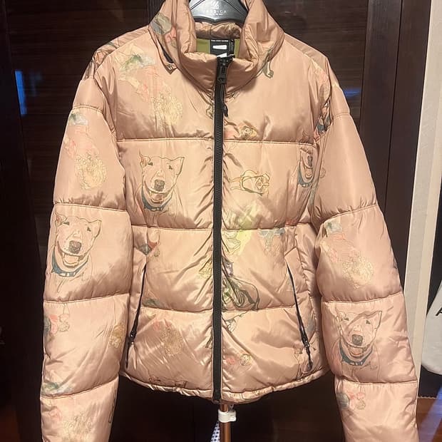 [남성L]더베리웜 애니멀패턴 패딩