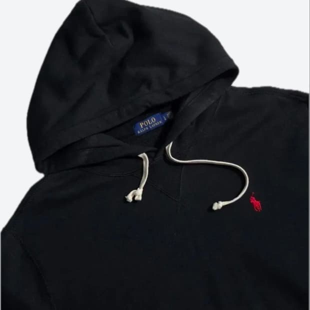 Polo 폴로 랄프로렌 블랙 후드티셔츠 L사이즈