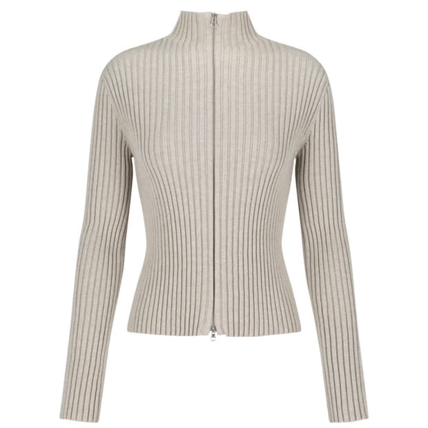 AMOMENTO 아모멘토 high neck zip-up