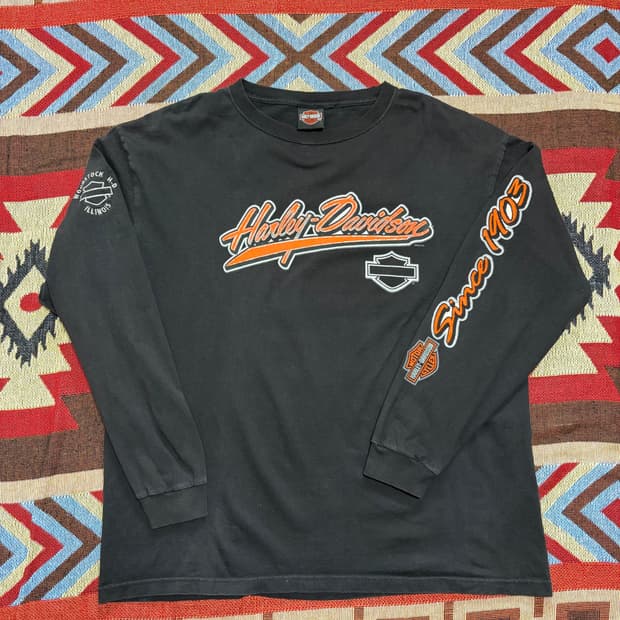 2004 Harley Davidson 할리 데이비슨 로고 롱슬리브 긴팔티