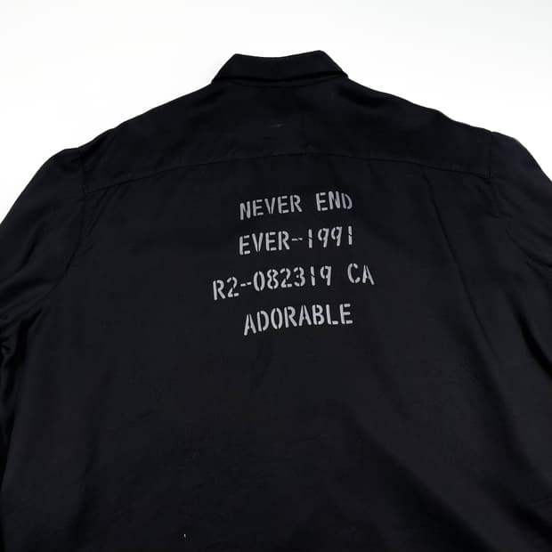 JPN 재팬빈티지 오버핏 셔츠 블랙 Free