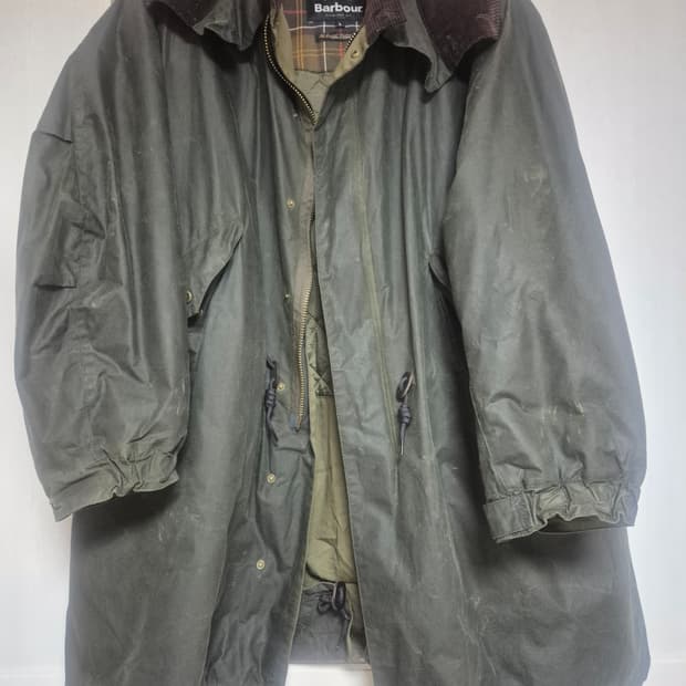 바버 왁스 코튼 자켓