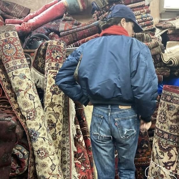 JW Anderson navy blouson