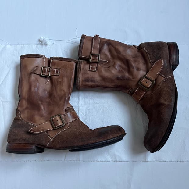 Kyoji Maruyama Calf Skin Engineer Boots