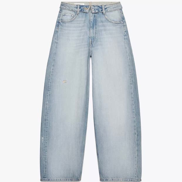 자라 JEANS TRF FOLDED 하이웨이스트 데님