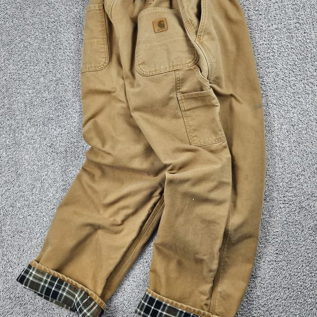 칼하트 헤비 플란넬 밴딩 커스텀 카펜터 팬츠 (40X30) / 10553