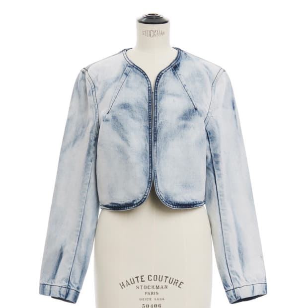 구해요!) 더일마 데님자켓 (Aura Denim Short Jacket)