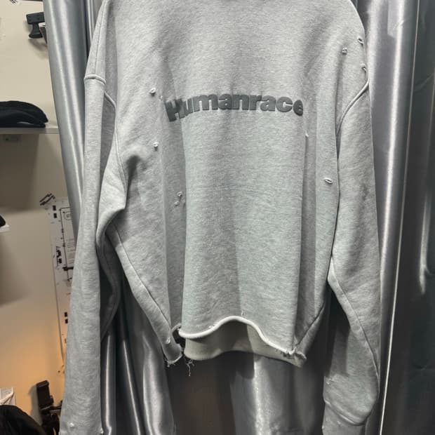 퍼렐 아디다스 콜라보 휴먼레이스 후드티