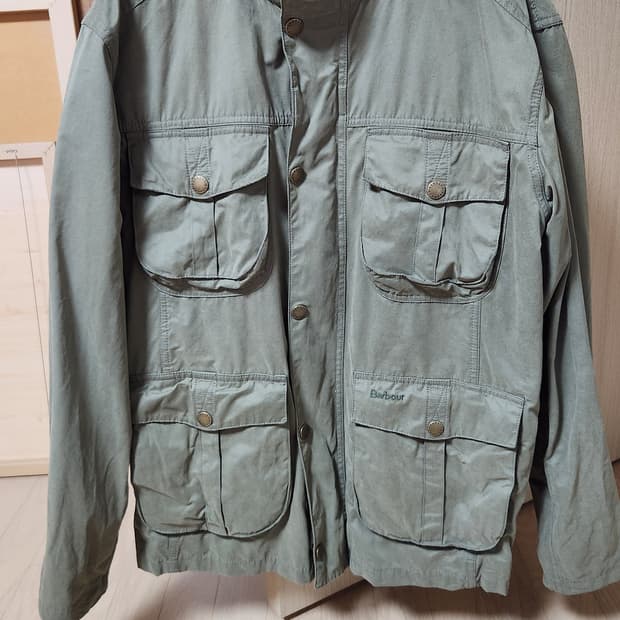 바버 남성 올리브 Sanderling 캐주얼 자켓 팔아요~