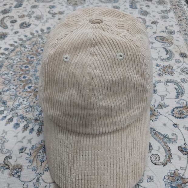 jpn ships 베이지 코듀로이 볼캡 모자