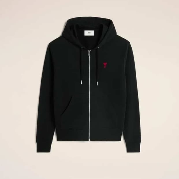 🔥[새상품/QR정품]🔥아미 후드집업 스몰로고 블랙,그레이, 네이비 