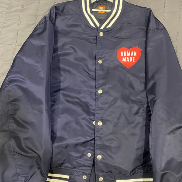 (xl) 휴먼메이드 나일론 스타디움 자켓 네이비