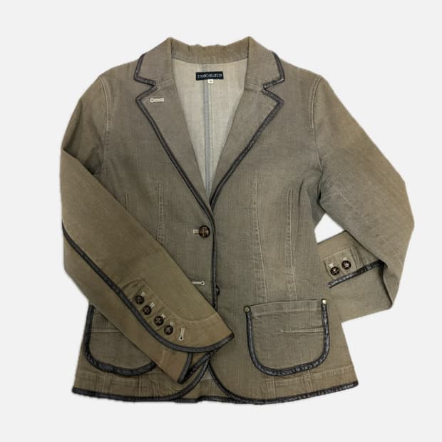 Vintage y2k denim blazer jacket