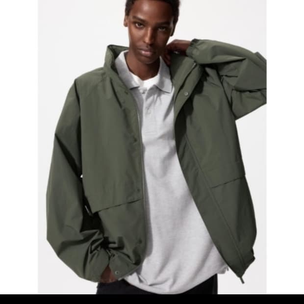 유니클로 윈드프루프 스탠드 블루종 남녀공용 481607 올리브