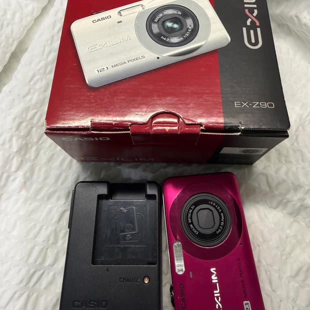카시오 엑슬림 ex z90 핑크