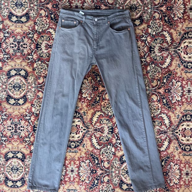 빈티지 리바이스 505 그레이 진 데님 33 (666)