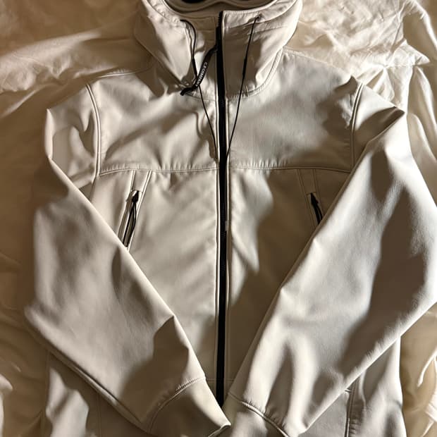 C.P Company Shell-R Goggle Jacket White 