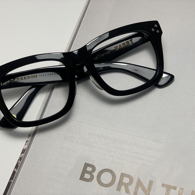프리덤 스펙타클 재팬 메이드 볼드 뿔테 일본제 안경 BK 0030