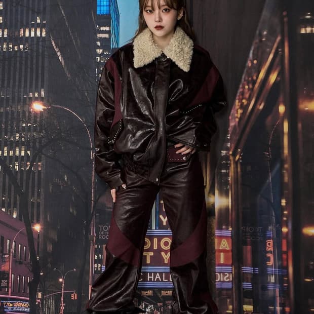 체리퀴리 레더 점퍼